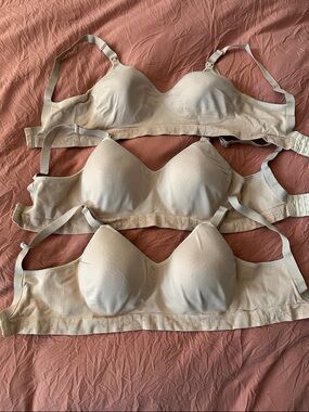 Kindred Bravely Light Beige Wireless Everyday Maternity/Nursing Bra - 4 Pack